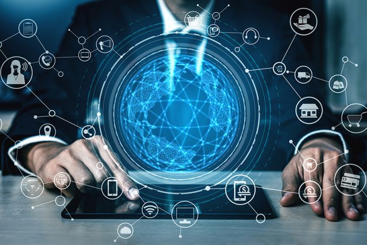 Omni channel technology of online retail business. Omni channel technology of online retail business. Multichannel marketing on social media network platform offer service of internet payment channel, online retail shopping and omni digital app.